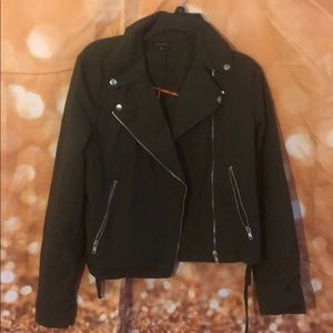 Green Moto style jacket